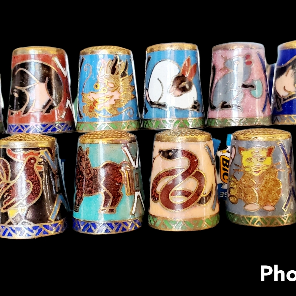 Vintage Chinese Thimbles
